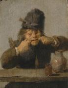 Adriaen Brouwer Youth Making a Face France oil painting artist